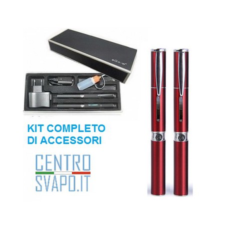 Kit Doppio Completo Ego W 650 mAh Rosso
