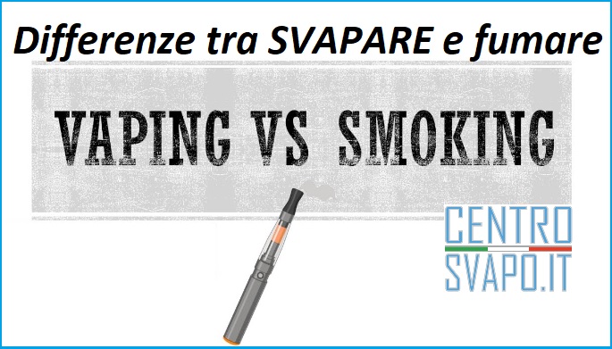 differenze tra svapare e fumare