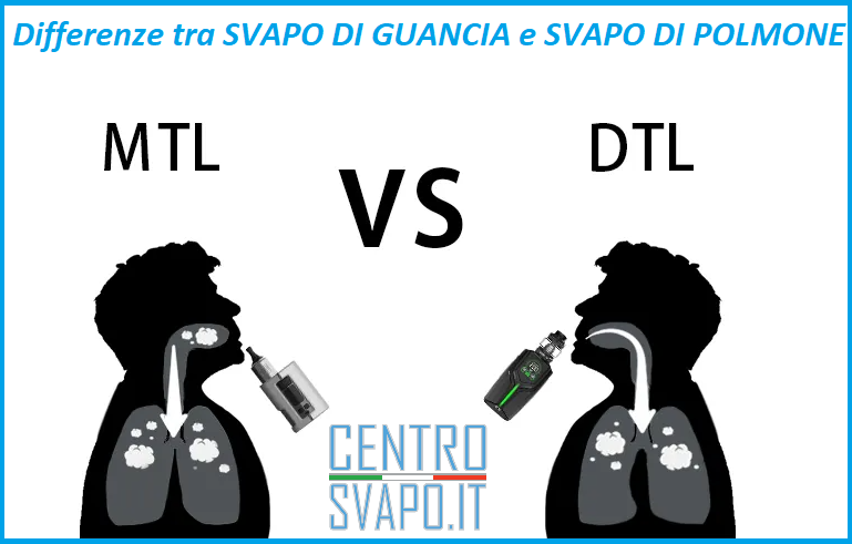 differenze tra svapo di guancia e svapo di polmone
