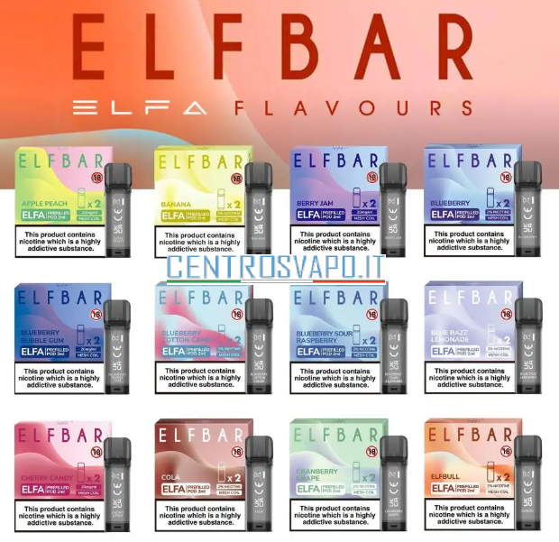 pod di ricambio per elfa elfbar